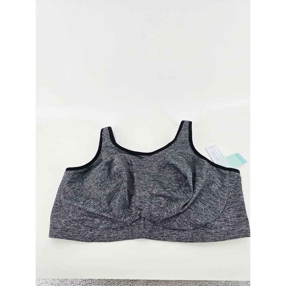 Goddess Sport GD6913 Pewter Heather Soft Cup Sports Bra Size 44I-NWT